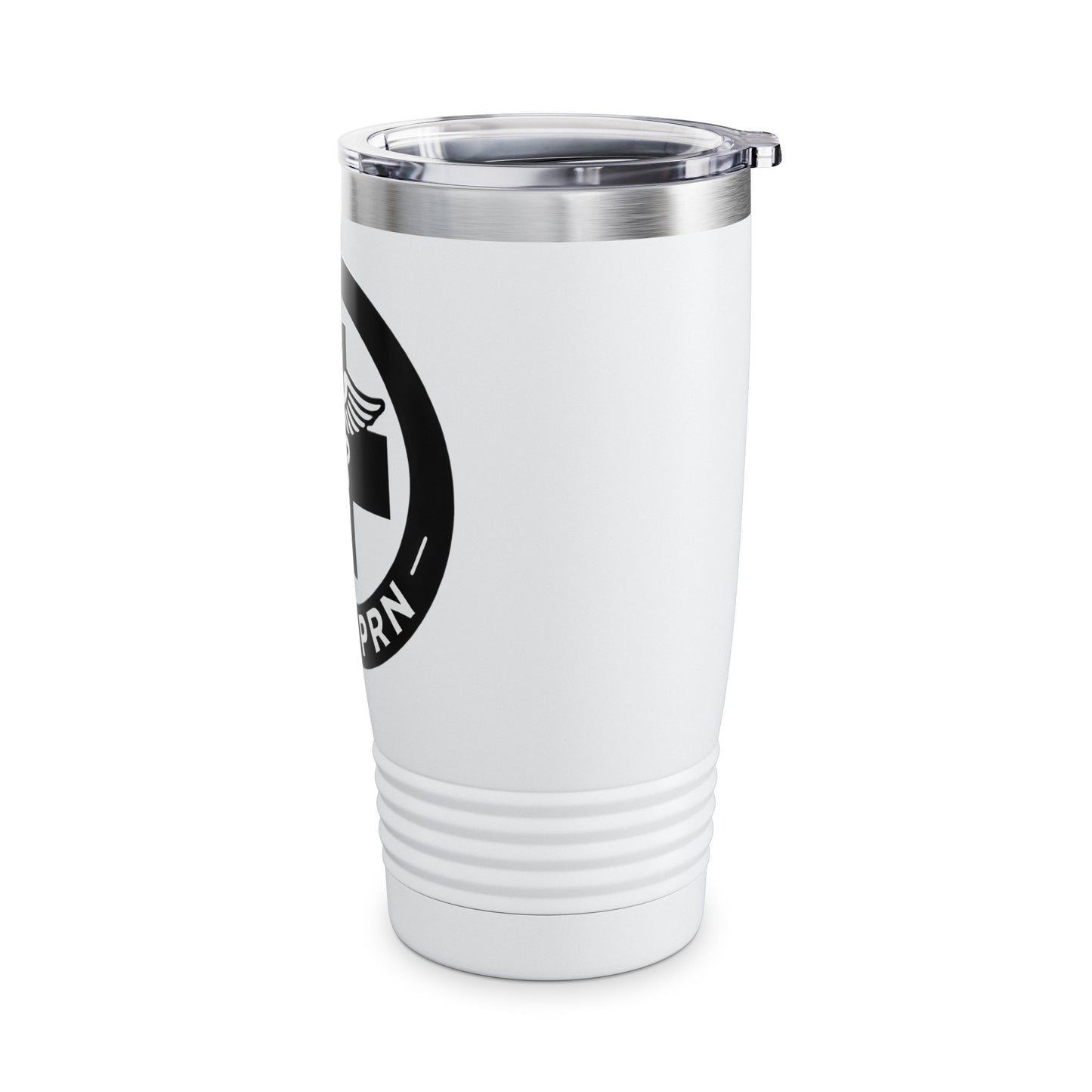 Health Professional Travel Mug, Nurse Gift, Medical Tumbler, Café PRN Coffee Cup, 20oz Ringneck Tumbler