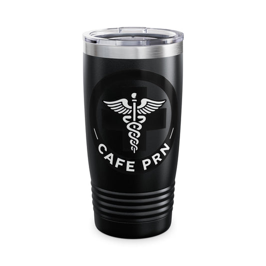 Health Professional Travel Mug, Nurse Gift, Medical Tumbler, Café PRN Coffee Cup, 20oz Ringneck Tumbler